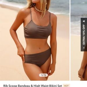 Brown bikini brand new Cupshe